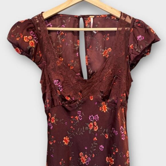 Free People Butterfly Babe Cutout Maxi Dress Size Small - Picture 8 of 14